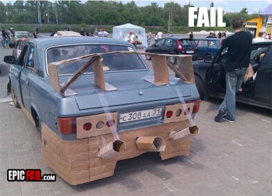 Moment: car Modifications Fail