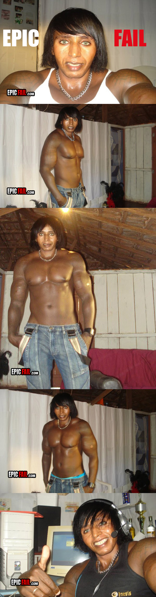 Scene: epic Tan Fail