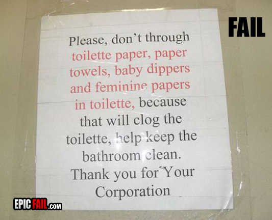 Their spelling gets worse the more I read — fail moment