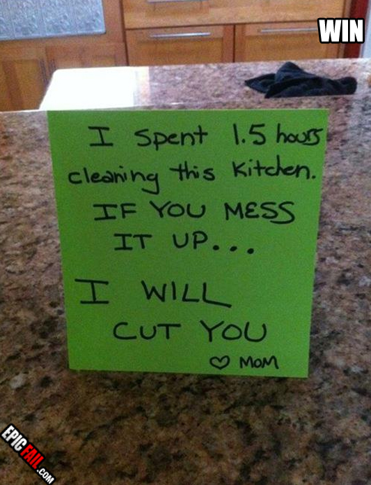 Mom Win — fail moment