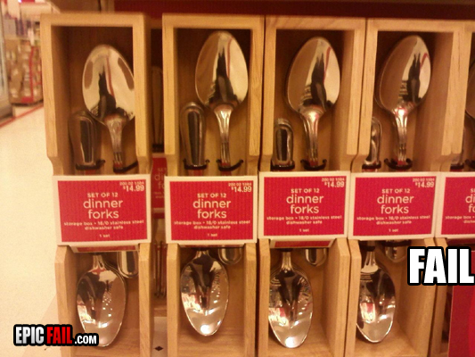 Someone was clearly forking around — fail moment
