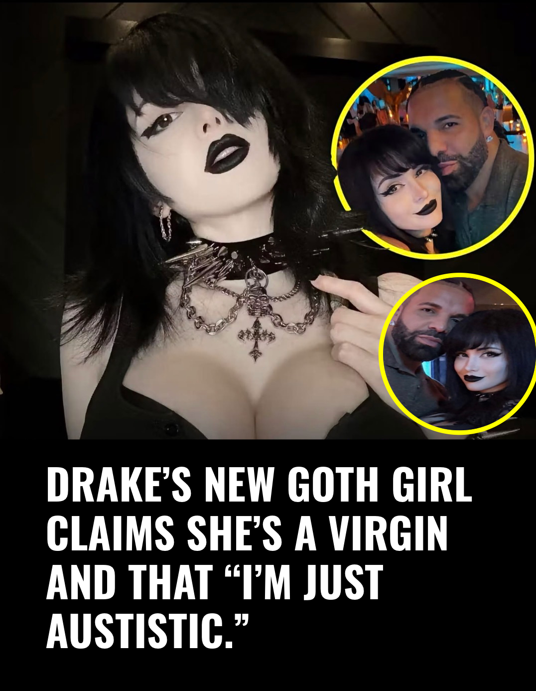 DRAKE’S GOTH GIRL PINKCHYU CLAIMS SHE’S A VIRGIN BUT HAS DONE OTHER THINGS — viral news clip