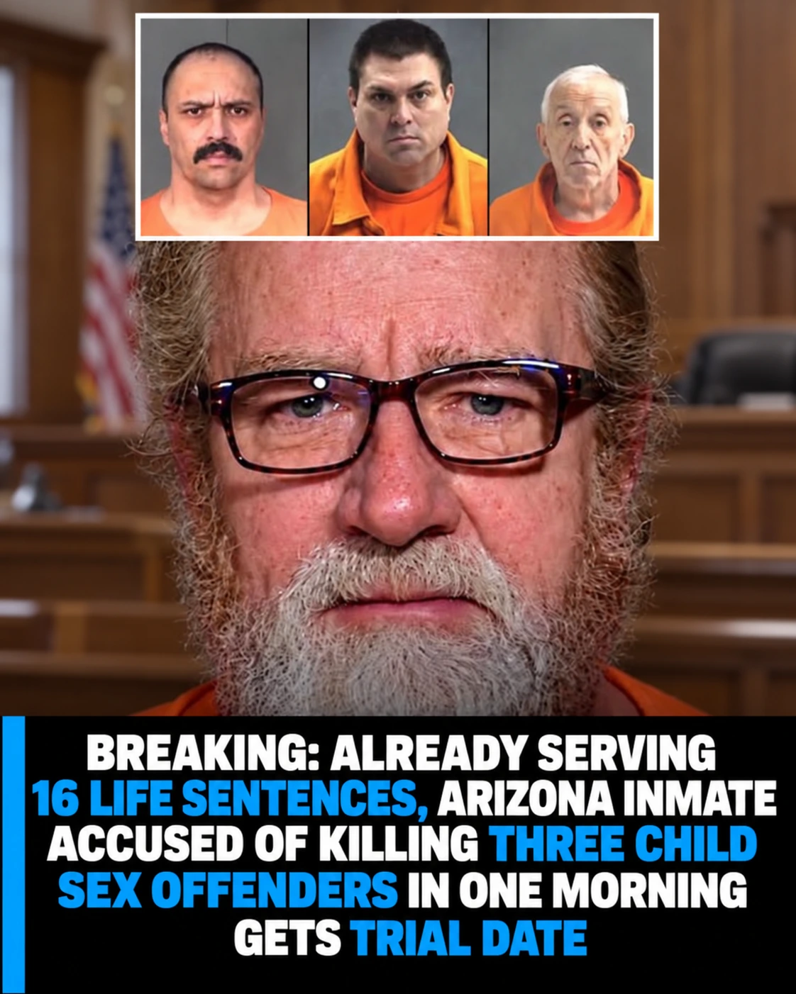 Clip: bREAKING: Already Serving 16 Life Sentences, Arizona Inmate Accused of Killing Three Child Sex Offenders in One...
