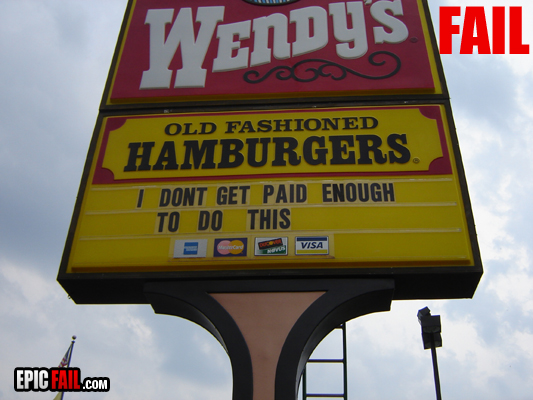 Clip: wendy's Sign Fail