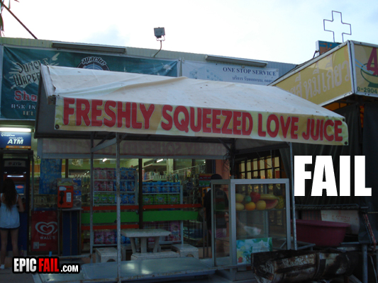 Scene: sign Fail