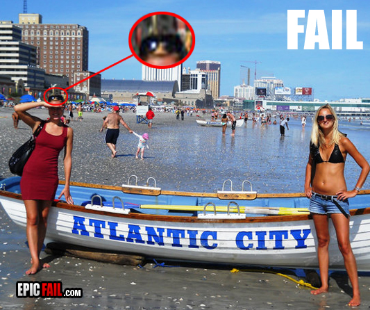 Caught on camera: blonde Fail