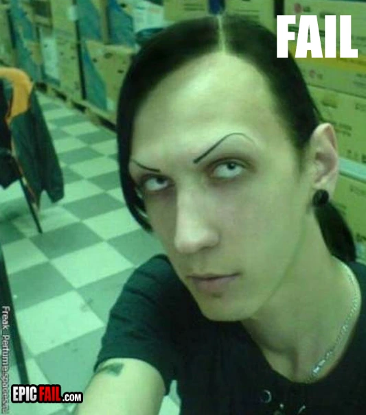 Clip: eyebrows Fail