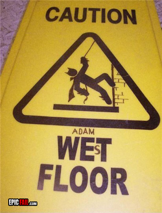 Scene: wet Floor Sign Win