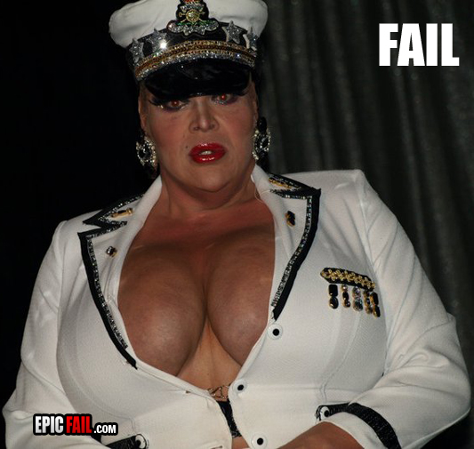 Caught on camera: epic Cleavage Fail