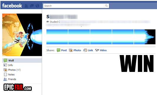 Facebook Profile Pic Win — fail moment