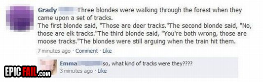 Clip: blonde Fail