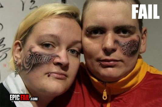 Scene: double Tattoo Fail