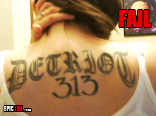Scene: detroit Tattoo Fail