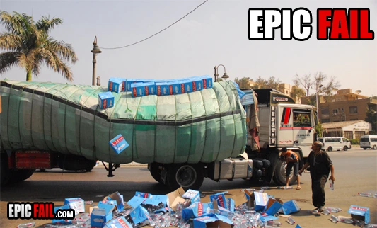 Watch: epic Truck Fail