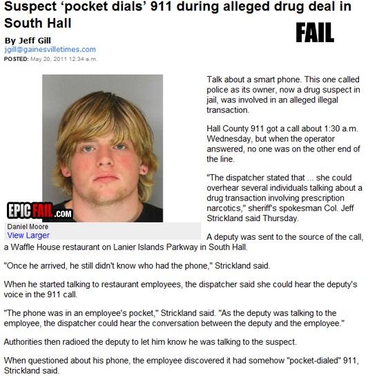 Scene: druger Dealer Fail / Smart Phone Win