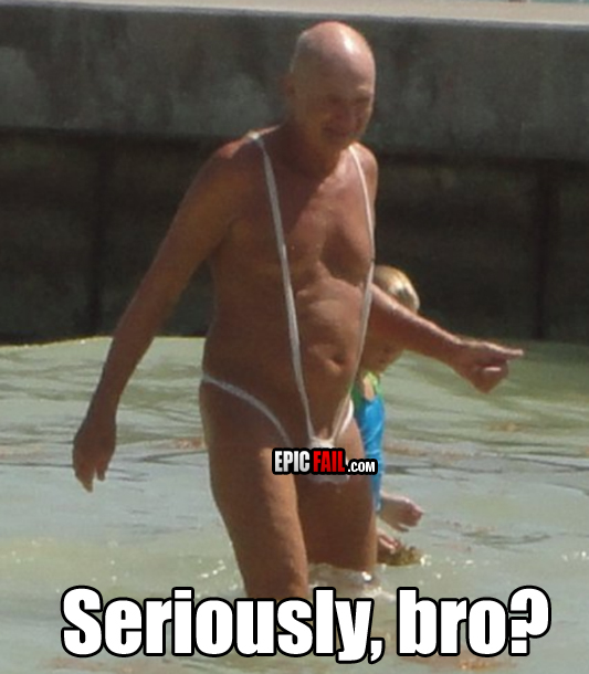 Watch: epic Mankini Fail