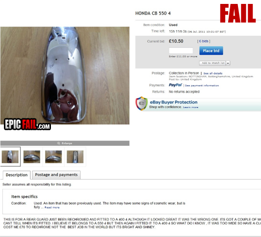 Caught on camera: ebay Seller Fail