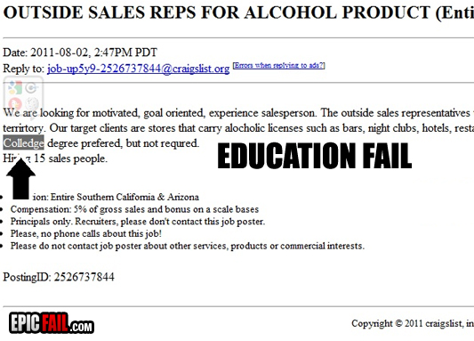 Clip: education Fail