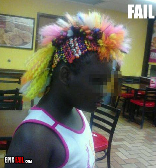Scene: epic Hairstyle Fail