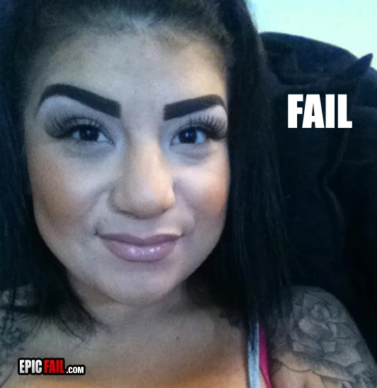 Moment: eyebrows Fail