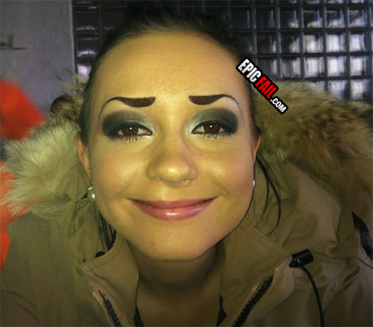 Moment: epic Eyebrows Fail