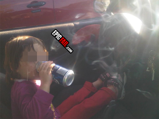 Caught on camera: epic Parenting Fail