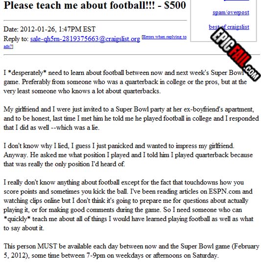 Clip: craigslist Fail