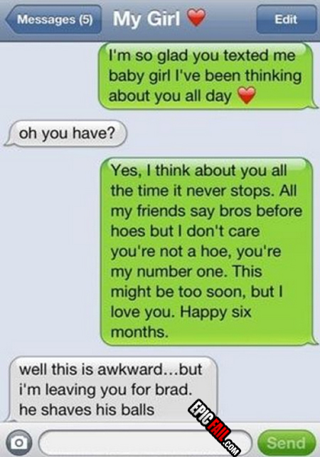 Moment: boyfriend Fail