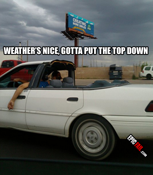 Scene: convertible Fail