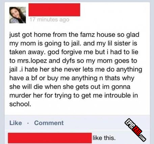 Scene: epic Daughter Fail