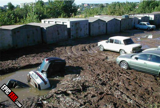 Caught on camera: epic Parking Fail