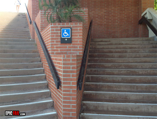 Scene: handicap Sign Fail