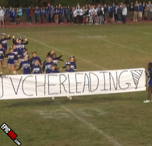 Scene: cheerleaders Fail