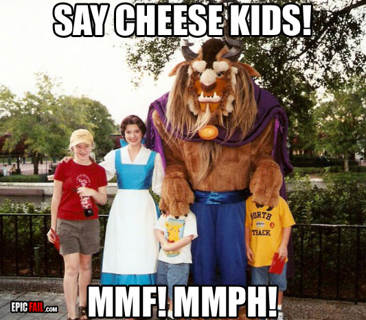 Caught on camera: disney Photo Fail