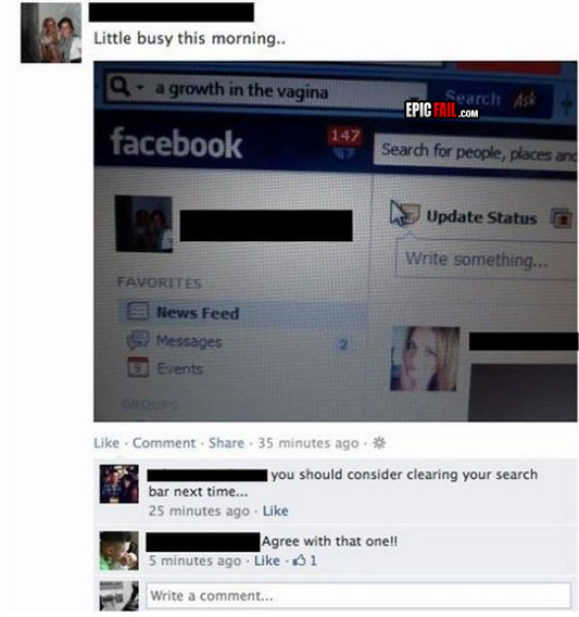 Clip: epic Facebook Fail