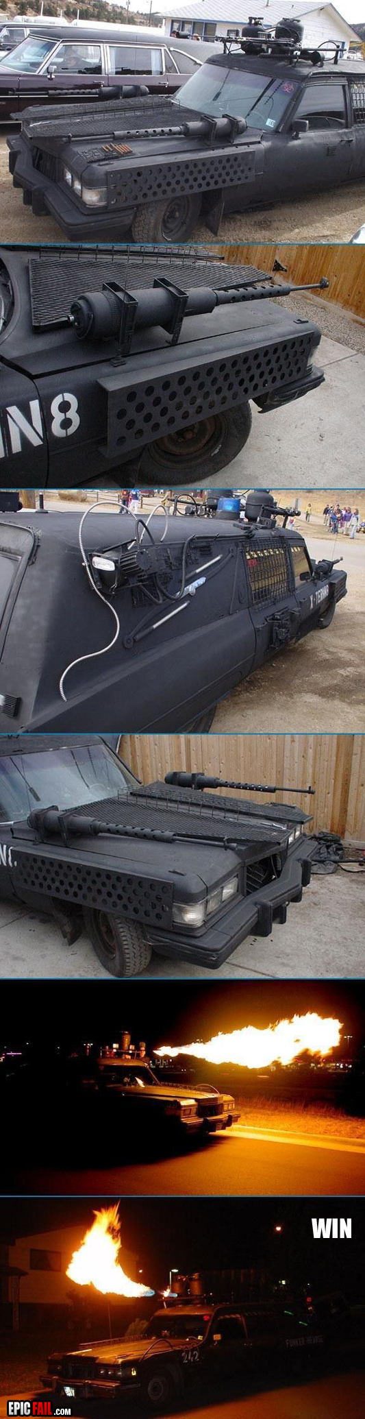 Caught on camera: dIY Badass Car Win