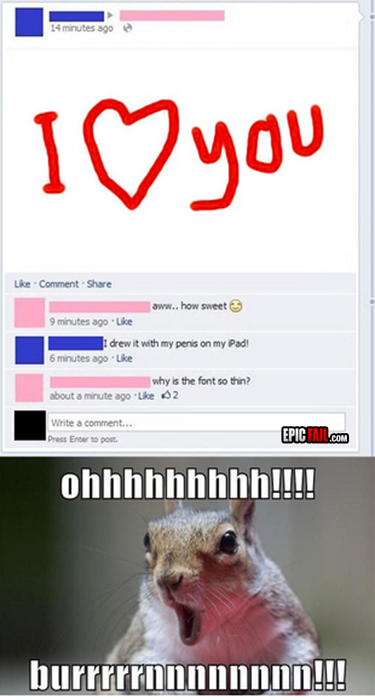 Moment: epic Facebook Fail