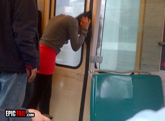 Caught on camera: boarding Fail