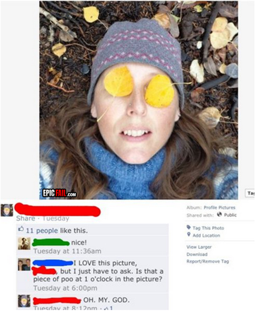 Caught on camera: epic Facebook Profile Picture Fail