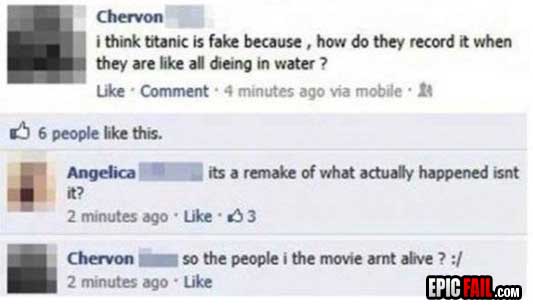 Caught on camera: epic Facebook Fail