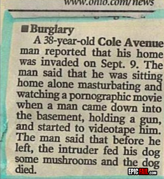Watch: burglary Fail