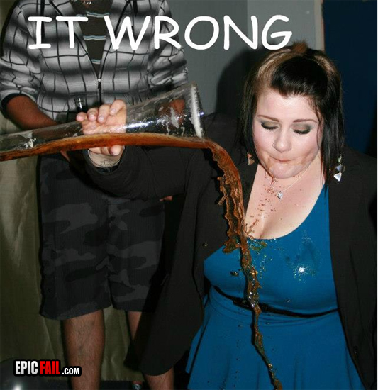 Caught on camera: drinking Fail