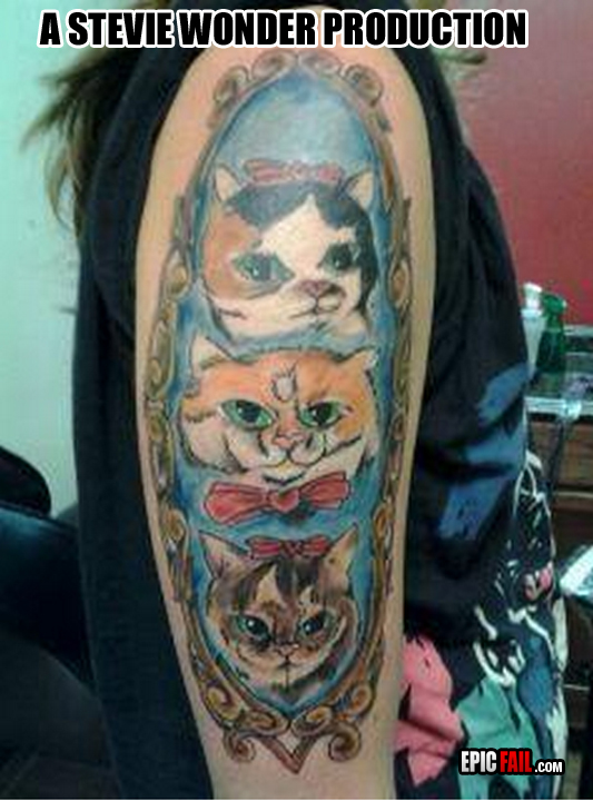 Caught on camera: cat Tattoo Fail
