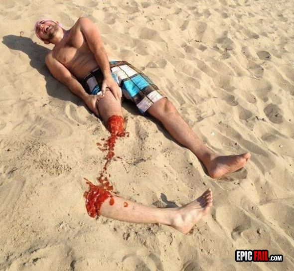 Moment: beach Prank Win
