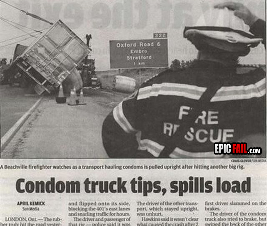 Moment: condom Truck Fail / Headline Win