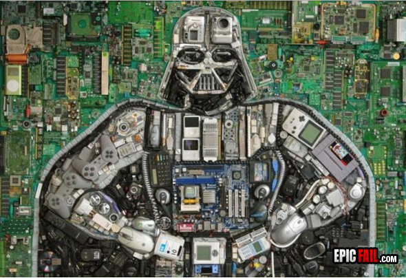 Watch: darth Vader Tech Art WIN