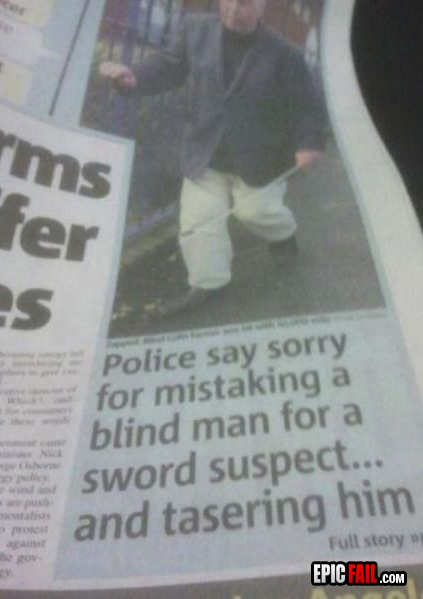 Scene: epic Police FAIL