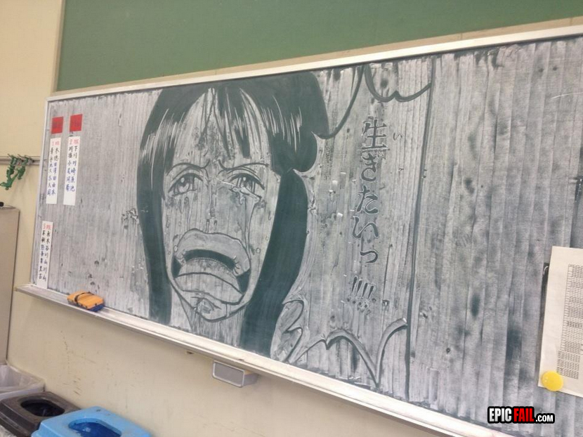 Clip: anime Chalkboard Art WIN