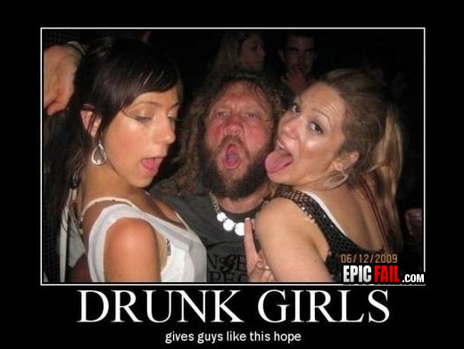 Scene: drunk Girls FAIL