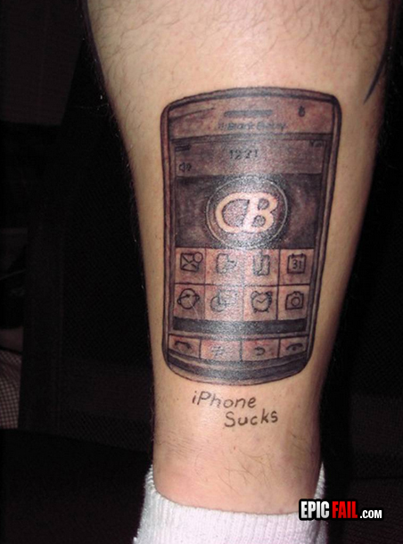 Clip: blackberry Tattoo FAIL